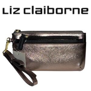 Liz Claiborne Metallic Wristlet